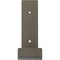 Ekena Millwork Steel Hanging Shelf Bracket, Hammered Silver 2"W x 10"D x 6 1/2"H BKTM02X10X06HSHSV - alternate 7